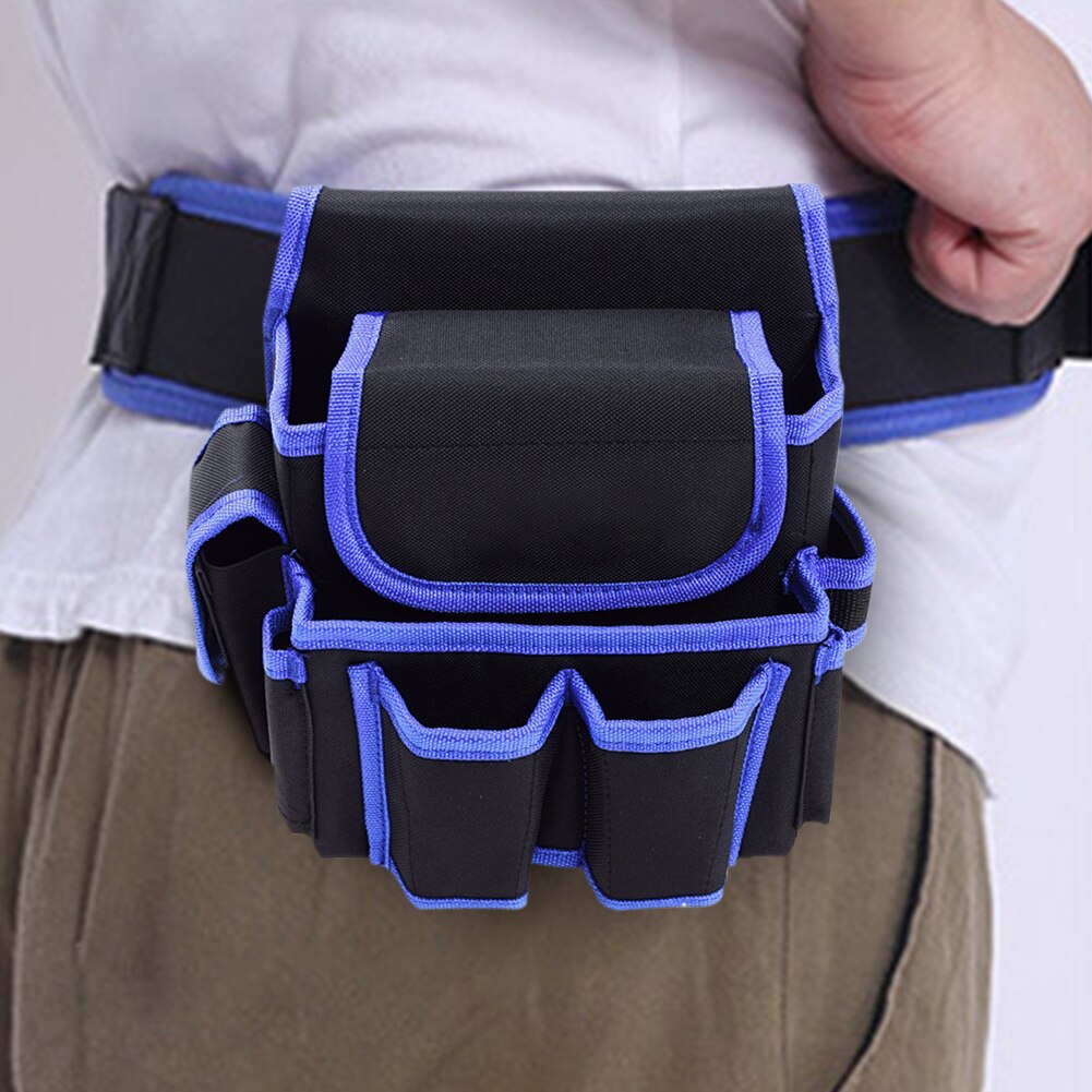 Gardening Multifunctional Oxford Cloth Organizer Electrician Construction Tool Bag Multi Pocket Pouch With Waist Belt Packaging