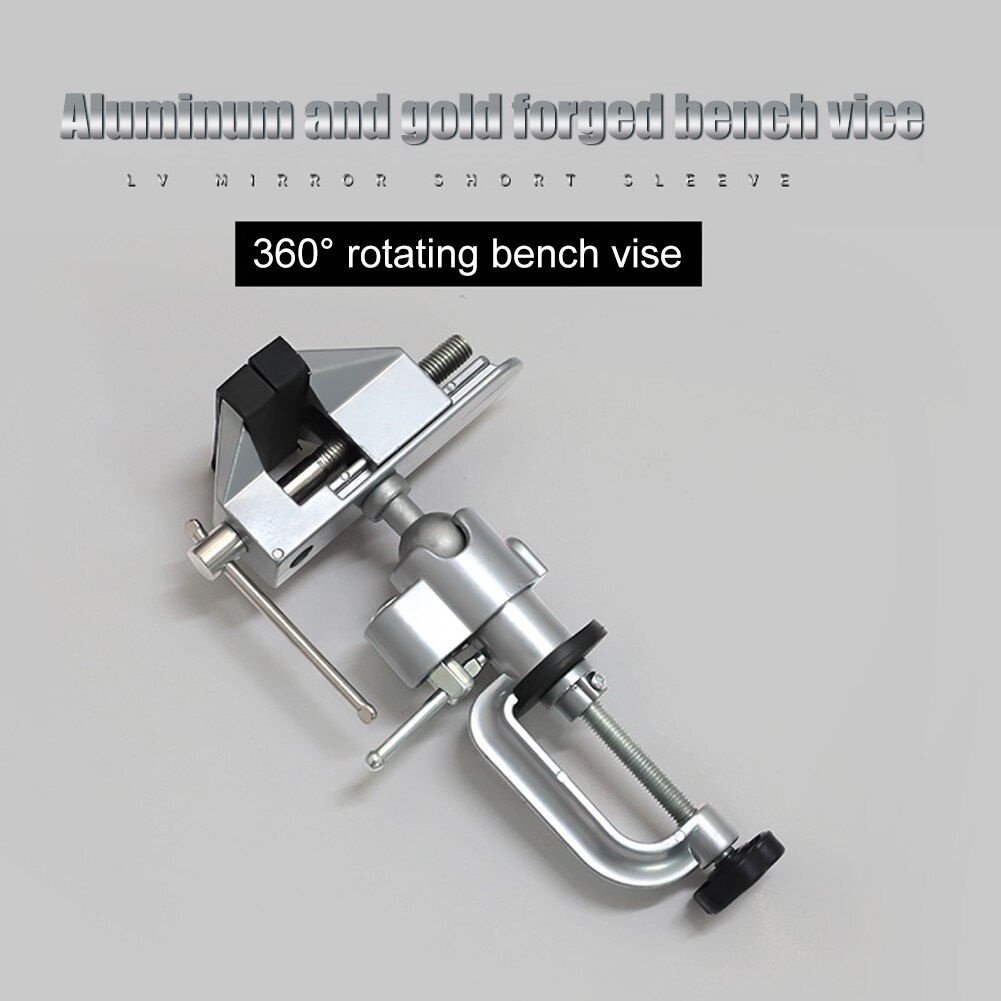 Mini Locksmith Clip Small Jewelers DIY Parts Table Vice Bench Vise Aluminium 360 Degree Rotating Universal Clamp Units Vise