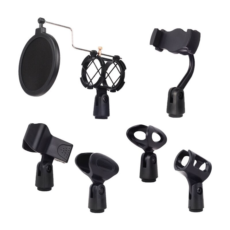 Universal Adjustable Condenser Microphone Mic Shock Mount Holder Studio Recording Bracket For Diaphram Mic Clip