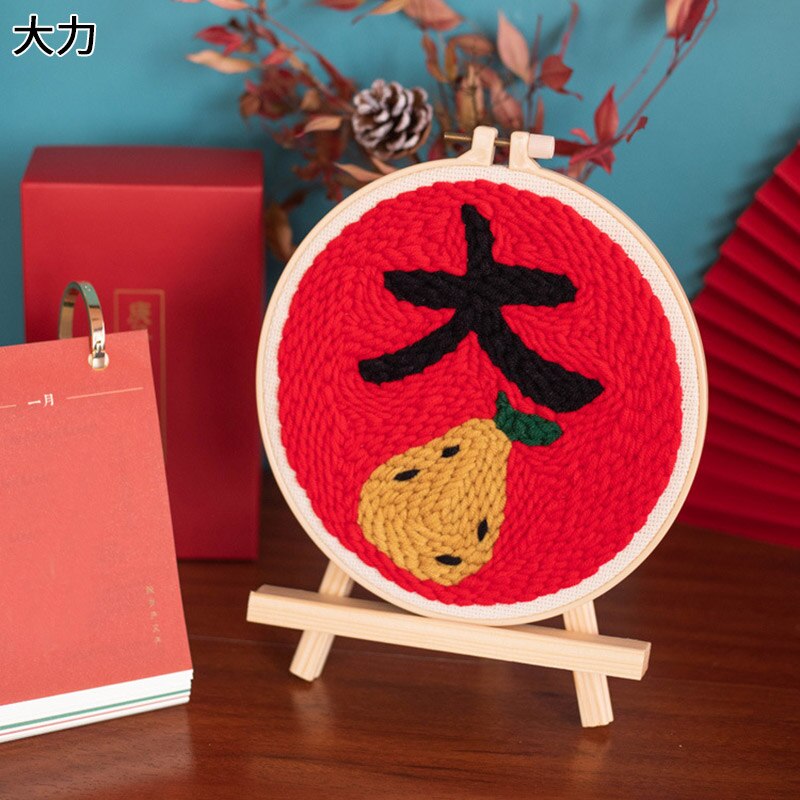 Kit de broderie pour débutants, matériel de bricolage , paquet de matériel de broderie, Kit de poinçons à l'aiguille, fournitures de broderie artisanale: Dali