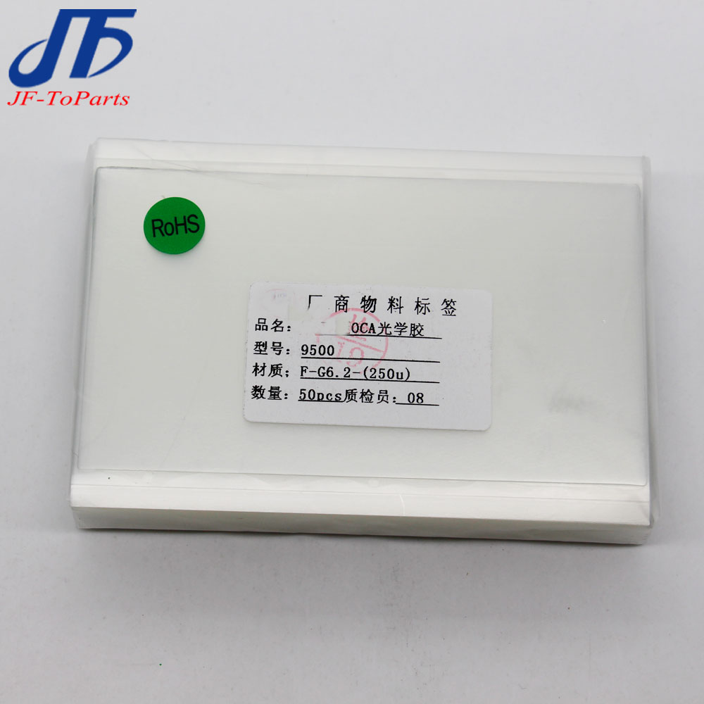 50 stücke 125um Optical Adhesive Klar OCA Kleber für Samsung Galaxy S8 S9 S10 Plus S10E/S7 RAND/ hinweis 8 9 LCD Touch Glas Film