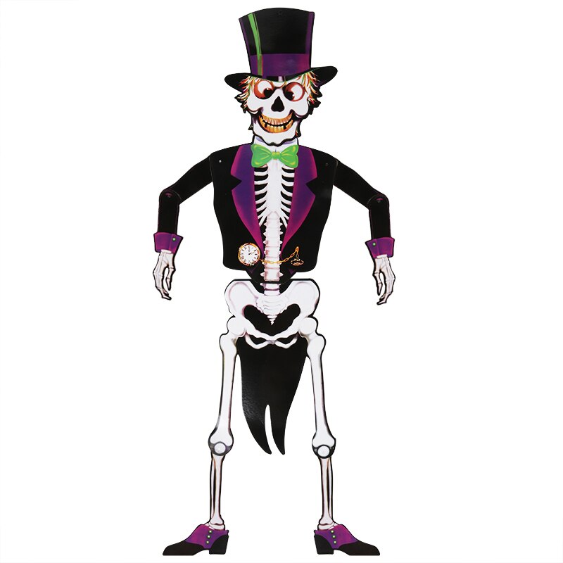 Halloween Pompoen Skelet Opknoping Banner Veranda Teken Welkom Teken Thuis Indoor/Outdoor Voordeur Veranda Yard Opknoping Decor Craft: J