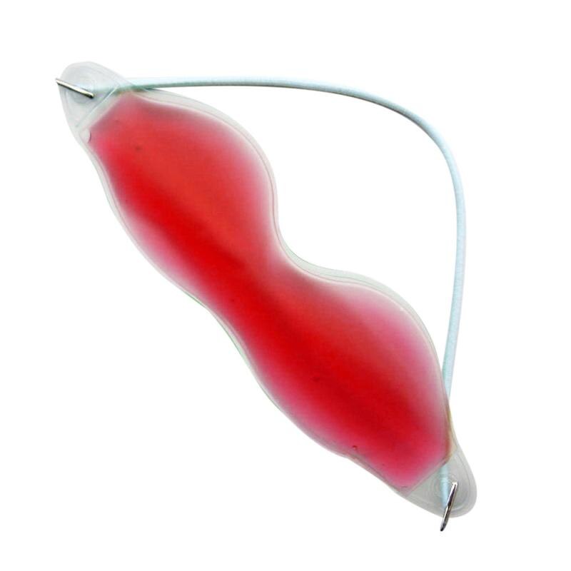 Outtop gel ice cool ögonmask pack varm värme lugnande trötta ögon huvudvärk patch isglasögon 06.29: Röd