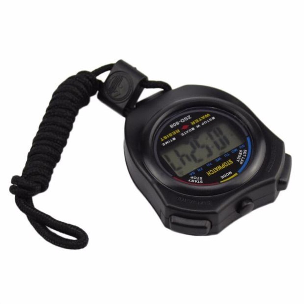 Digital Handheld LCD Chronograph Waterproof LCD Chronograph Timer Sports Alarm Tool Sport Accessory