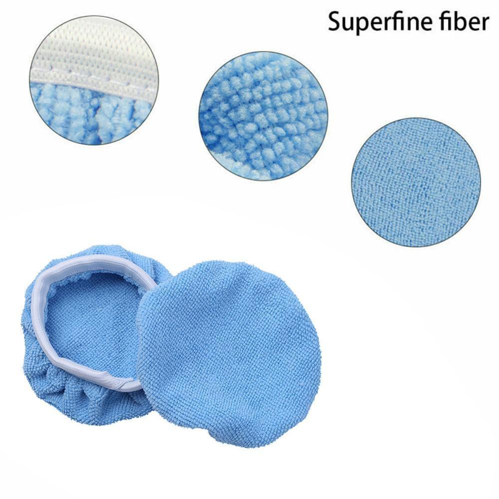 Multi Size Polishing Bonnet Buffer Pad Microfiber Bonnet Disc Waxing 5pcs Care Polish Bonnets Pad For Car Paint Cover F8Y9