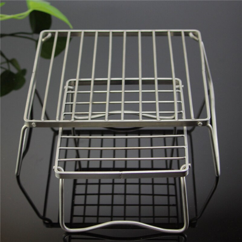 Burner Rack Stainless Steel Small Gas Stove Support Folding Campfire Charcoal Grill Stand