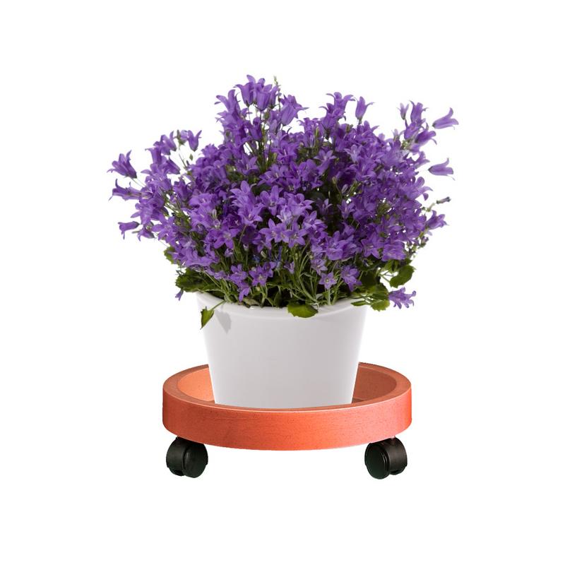 Mobile Flower Pot Tray Home Plastic Potted Bottom Tray Flower Pot Water Tray Home Gardening Supplies: Brown