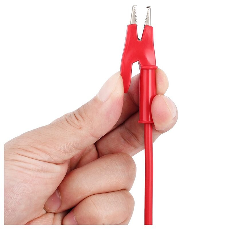 par bananplugg til alligatorklemme test bly krokodilleklipp lab testkabel med bananplugg tung plikt 1m lang til multimeter