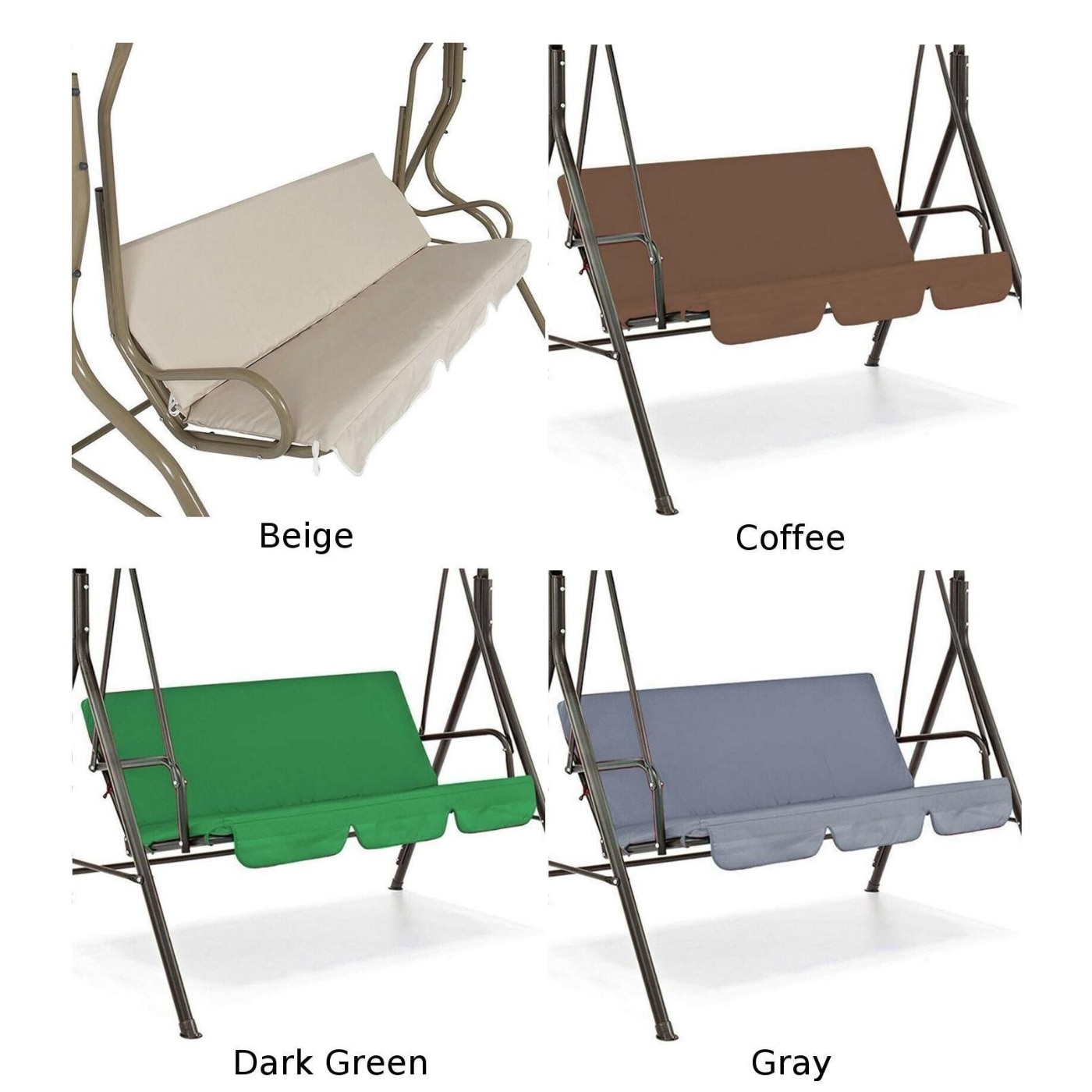 Chair Seat Cover Waterproof Cushion Patio Seat Replacement 150cm Swing