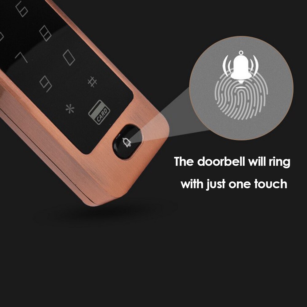 Access Control Electronic Door Lock Electric Touch Metal RFID Gate Opener Smart Keypad Reader 125khz ID Card