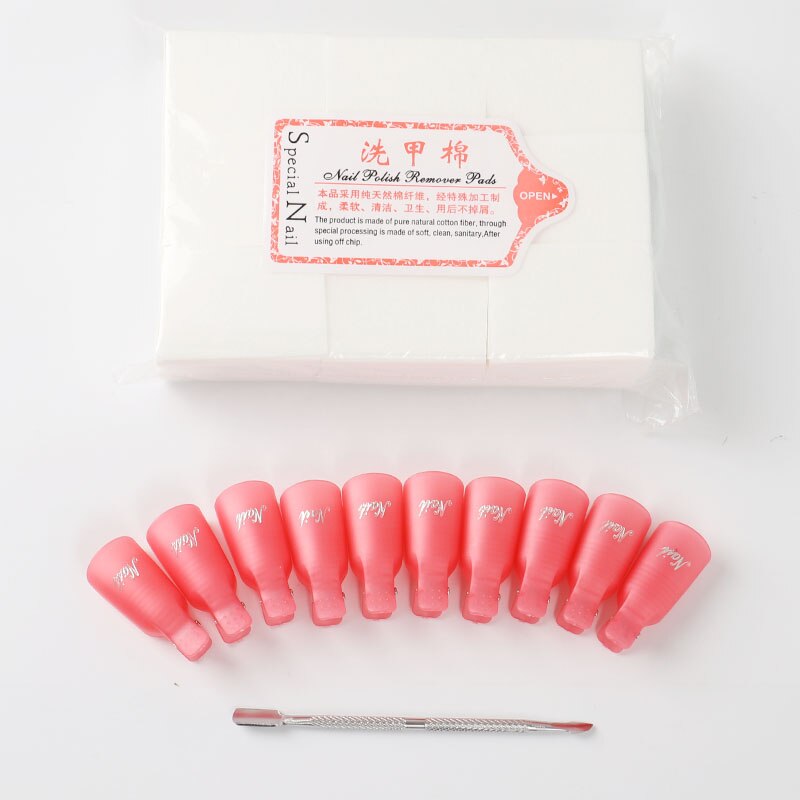 1000 Stks/partij Nagellak Remover Nail Doekjes Bad Manicure Gel-Pluizende Doekjes 100% Katoenen Servetten Voor Nagels nail Art Tool: set 3