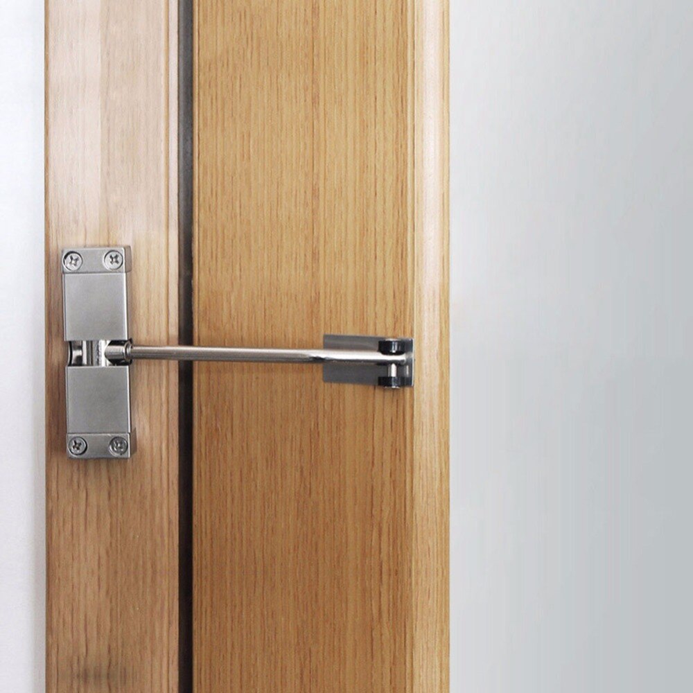 Ferme-porte Invisible à Force réglable, ferme-porte automatique pour la salle de la maison, tampon de fermeture Invisible, noir, blanc, or,