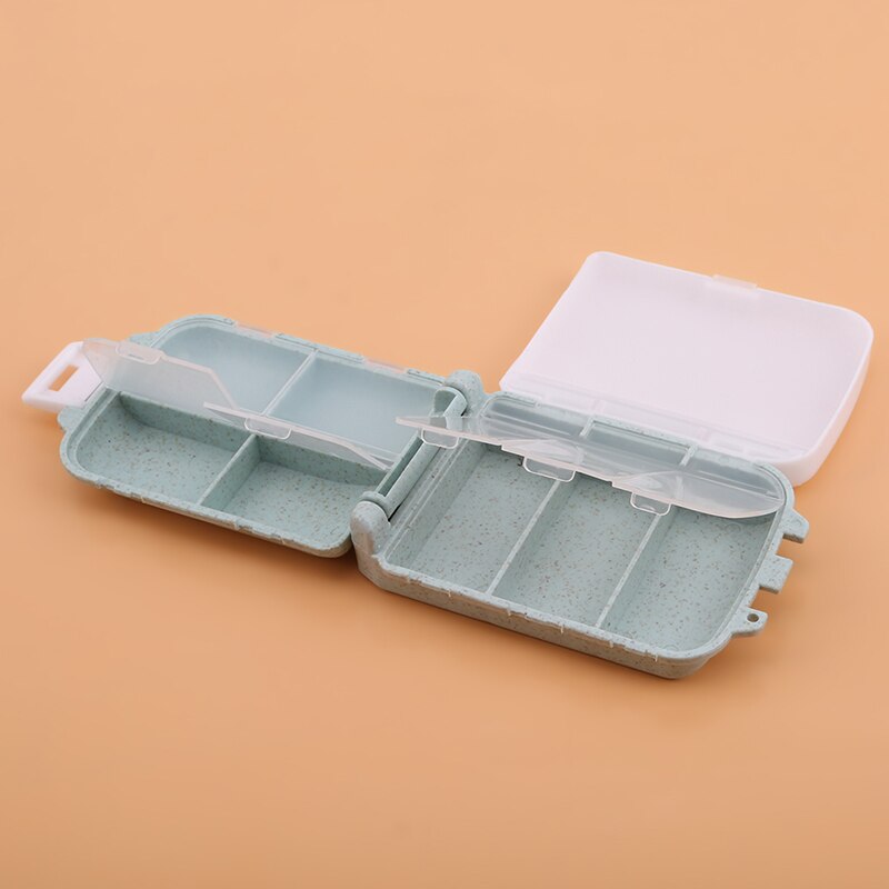 3 -lags plastpilleboks bærbar medisinpakke nødsett liten medisindeler oppbevaring mini utendørs førstehjelpssett etui