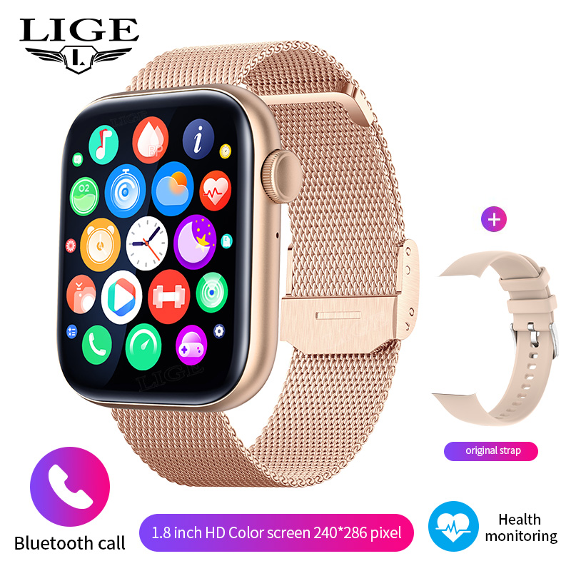 Smartwatch HD impermeável com chaves rotativas para homens e mulheres, chamada Bluetooth, suporte 120 esportes Smartwatch, 1,81 ", caixa incluída, novo, 2024: CINZA