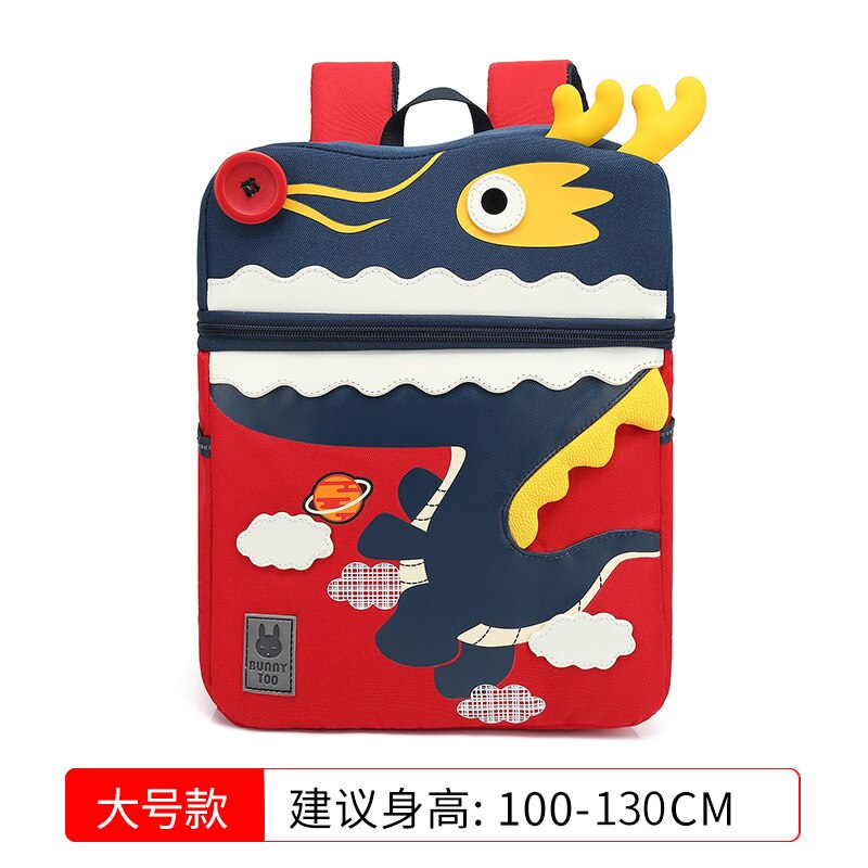 3D Cartoon Animal Kids Dinosaurus Giraffe Eenhoorn Whale Olifant Flamingo Effen Kleur Rugzak Kinderen Pack