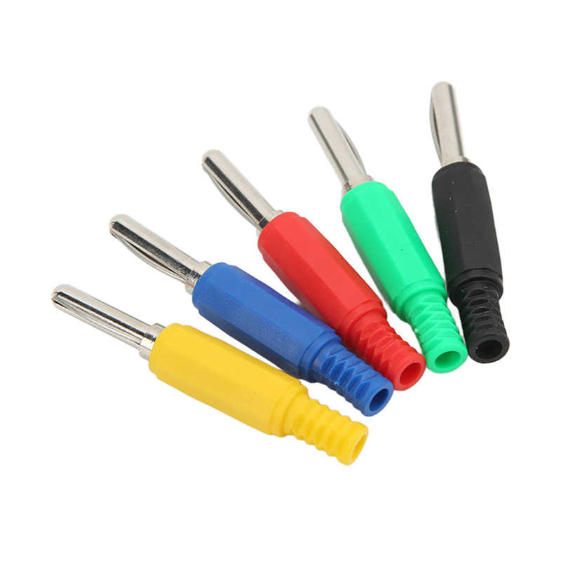 Banana Plug Connector Spring Rod Banana Plug Open for Probe Test Leads