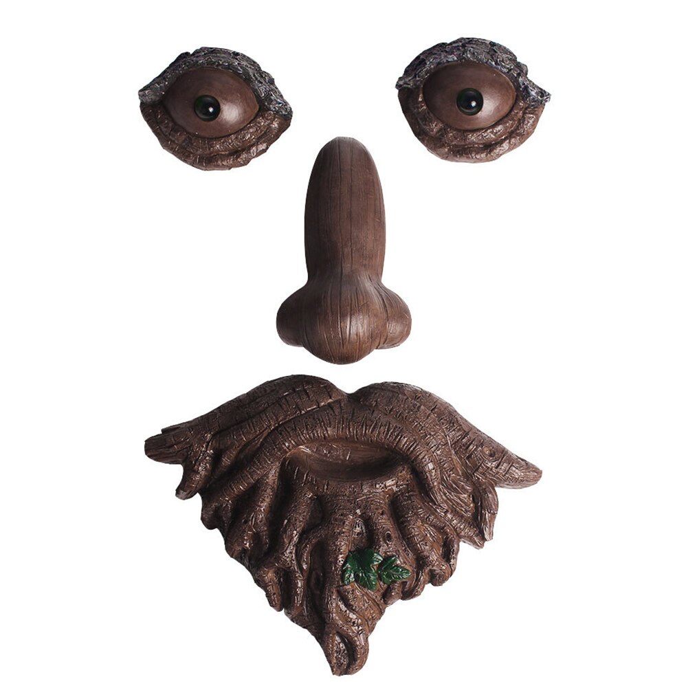 Bits En Stukken Oude Man Tree Hugger Tuin Peeker Sculptuur Kofferbak Grillige Tree Hugger Sculptuur Boom Gezicht Tuin Decoratie