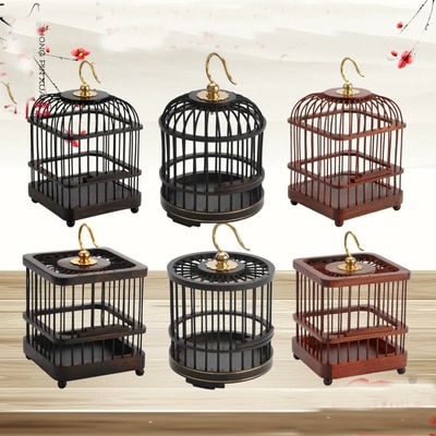 Small Insect Box Cage Wood Cricket House Handmade Katydid Cage Children