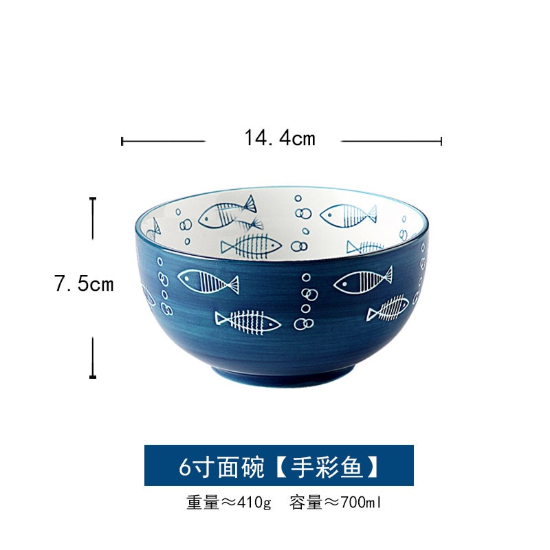 Japanilaiset astiat keraaminen hedelmäsalaattikulho söpö ins kulho verkko punainen nuudeli kulho hyvännäköinen persoonallisuus riisi kulho