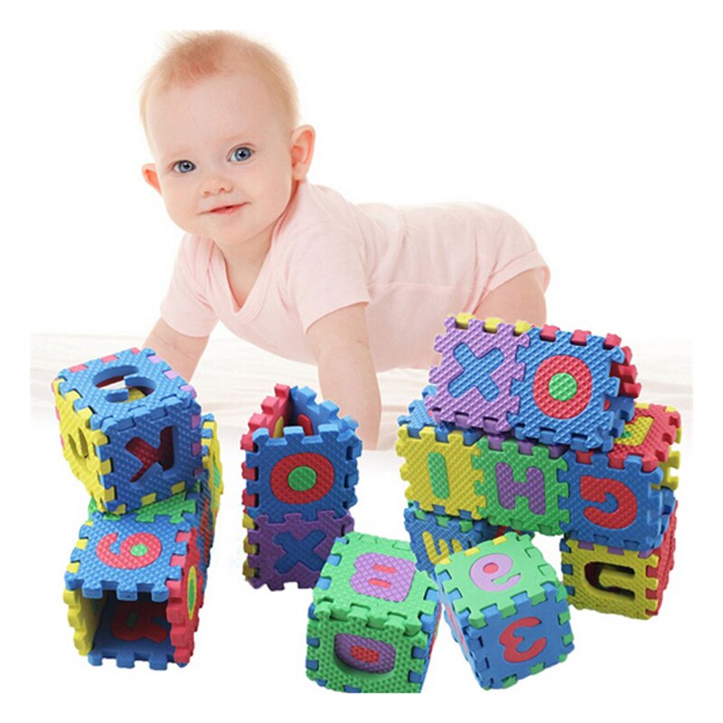 36 pièces mousse Puzzle tapis apprentissage ABC Alphabet étude enfants lettres plancher jouer jouet éducation apprentissage jouets