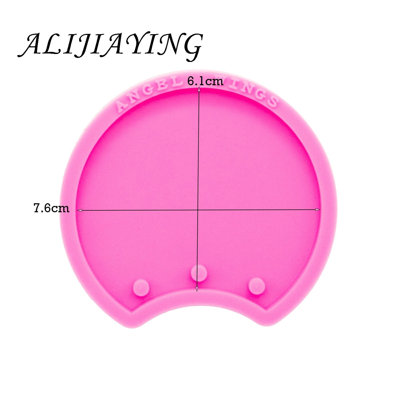 Moldes brillantes para orejas de ratón DIY, moldes de silicona para diadema, resina de arcilla, DY0381: DY0382 Pink