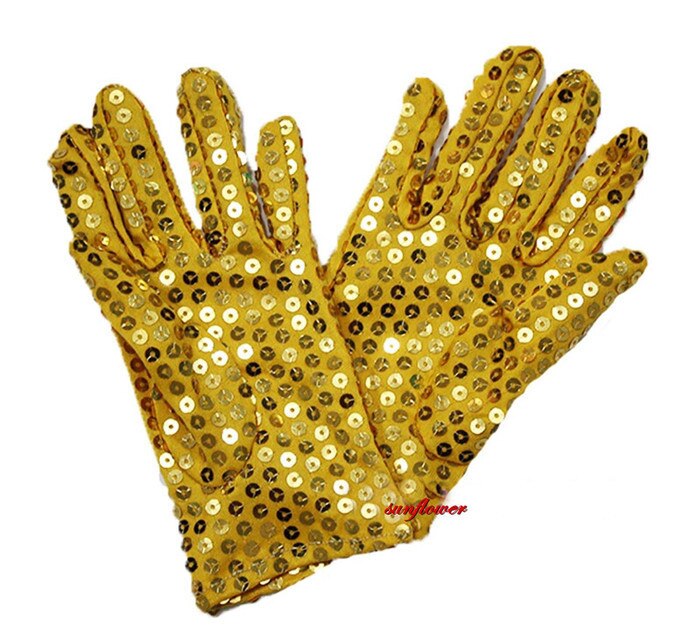 Halloween Sequin Wrist Gloves for Party Dance Event Kids Unisex Costume Christmas navidad
