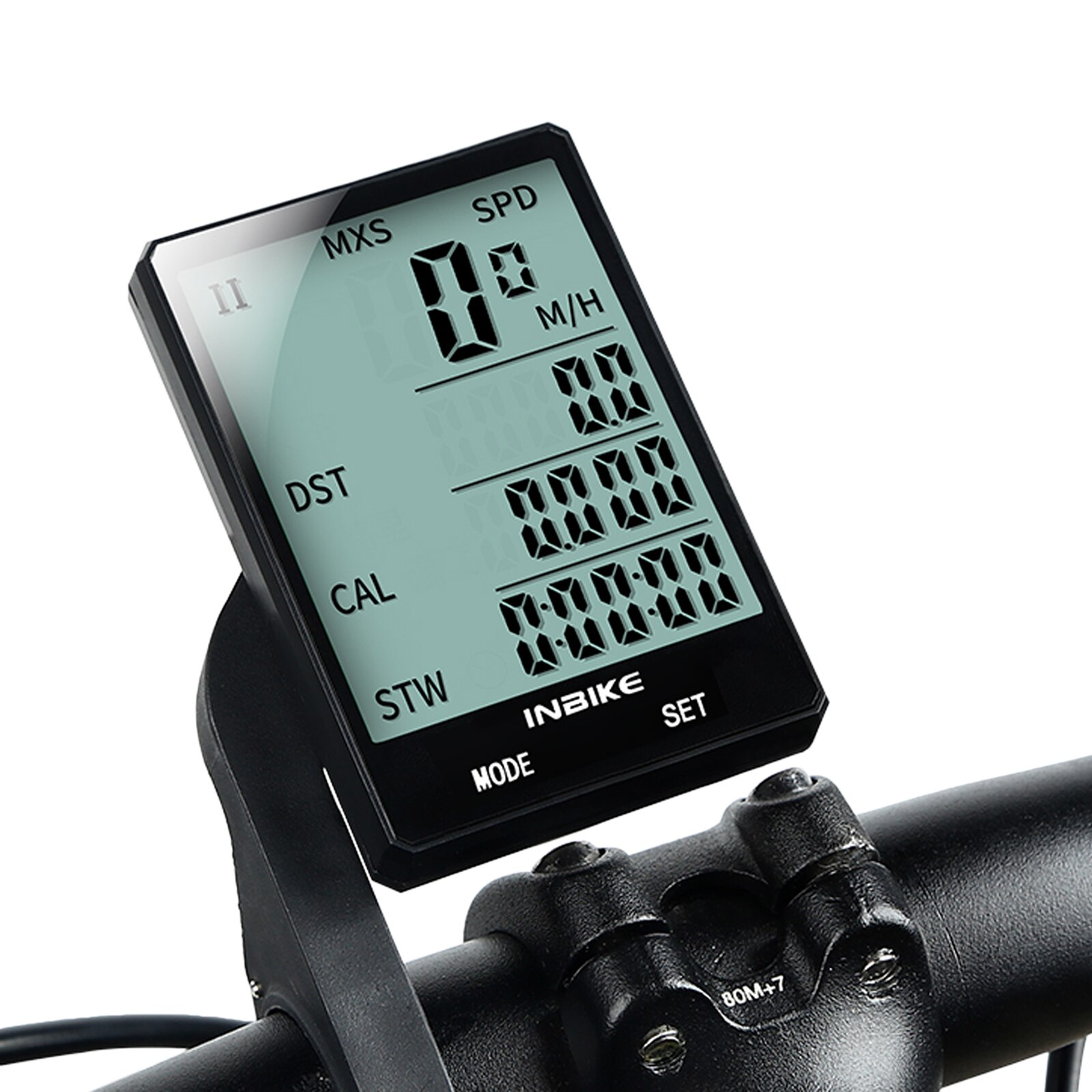 Inbike 2.8 Inch Fiets Draadloze Computer Multifunctionele Regendicht Fiets Kilometerstand Fietsen Snelheidsmeter Stopwatch Backlight Display