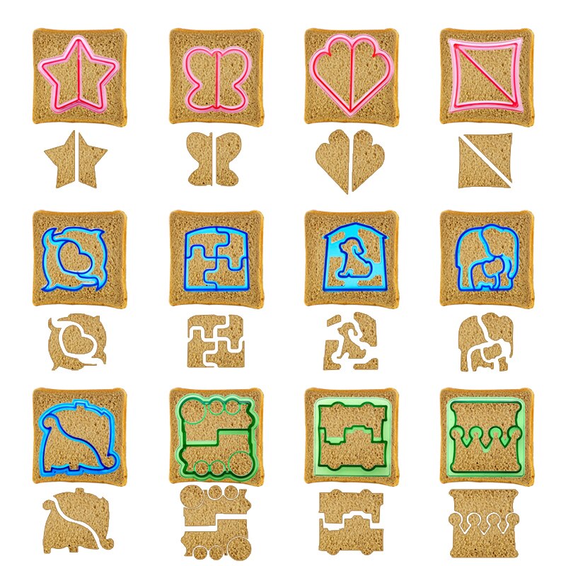 Sandwich Knife Cutting Bread Plastic Mold Baking Kids Lunch Knife Kitchen Accessories