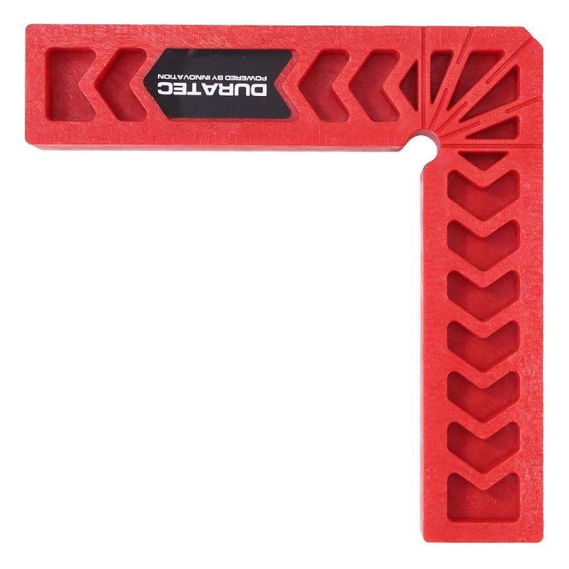 DURATEC 90 degrés pince à Angle droit l-carré support règle pince à bois: 6inch red