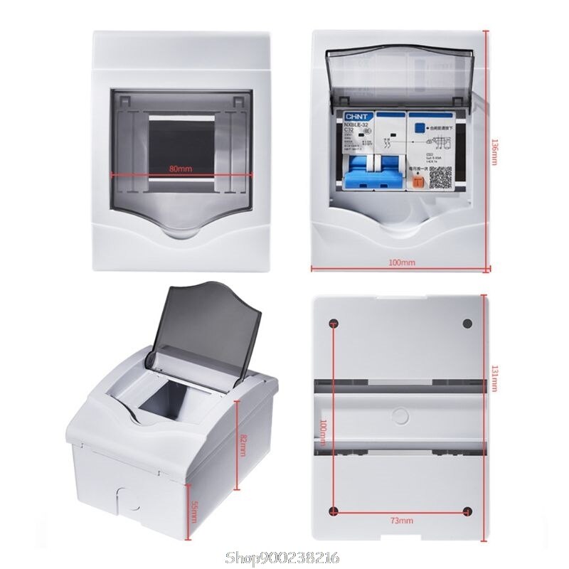 Plastic Electrical Distribution Box Home Lighting Box for 2-4/5-8/9-12 Ways Surface Mounted Circuit Breaker O01 20