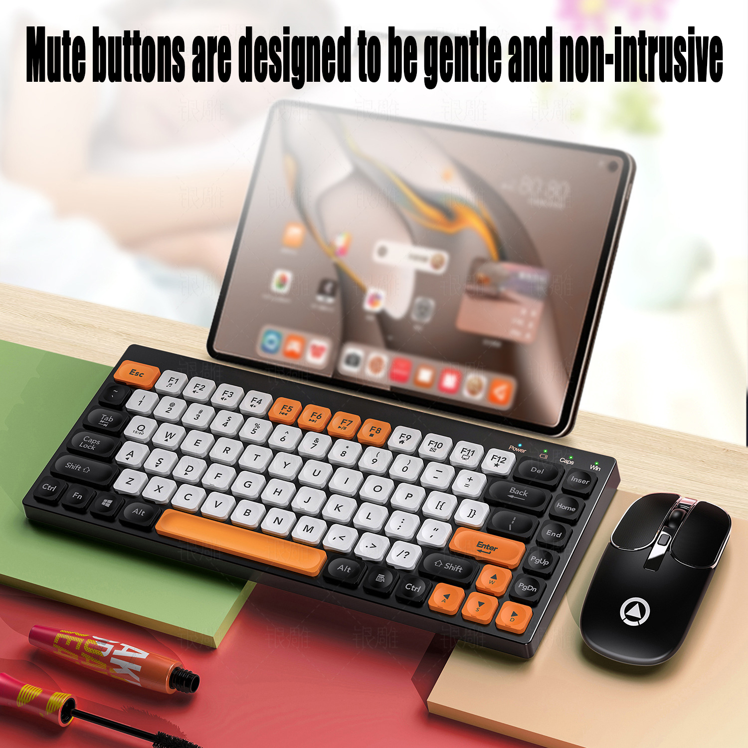 KM02 Wireless Keyboard And Mouse Set Rechargeable Type-c Computer Accessories External Keyboard And Mouse Stable Network Transmi