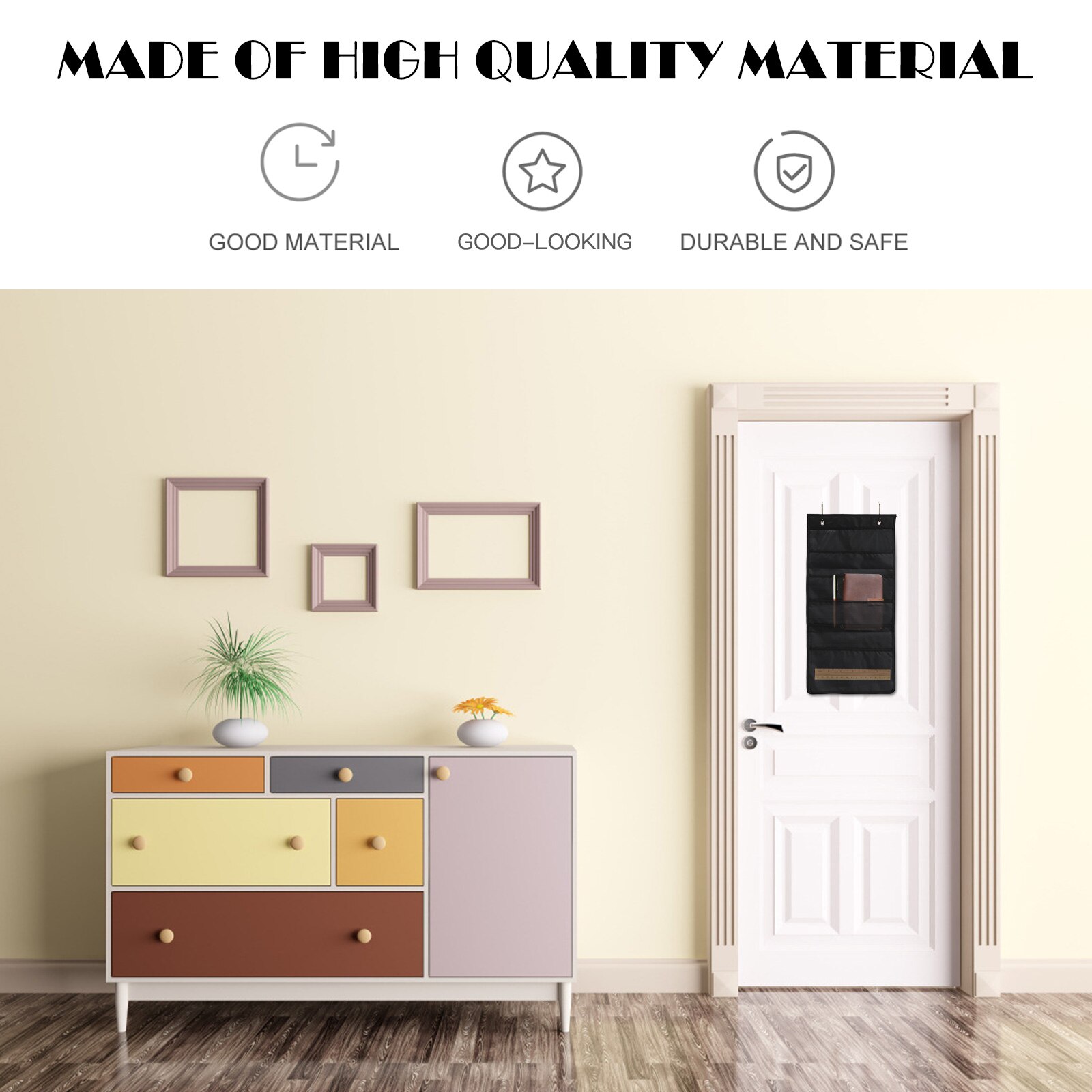 File Organizer Practical File Storage Pocket Chart Fabric File Organizer for Office School Students