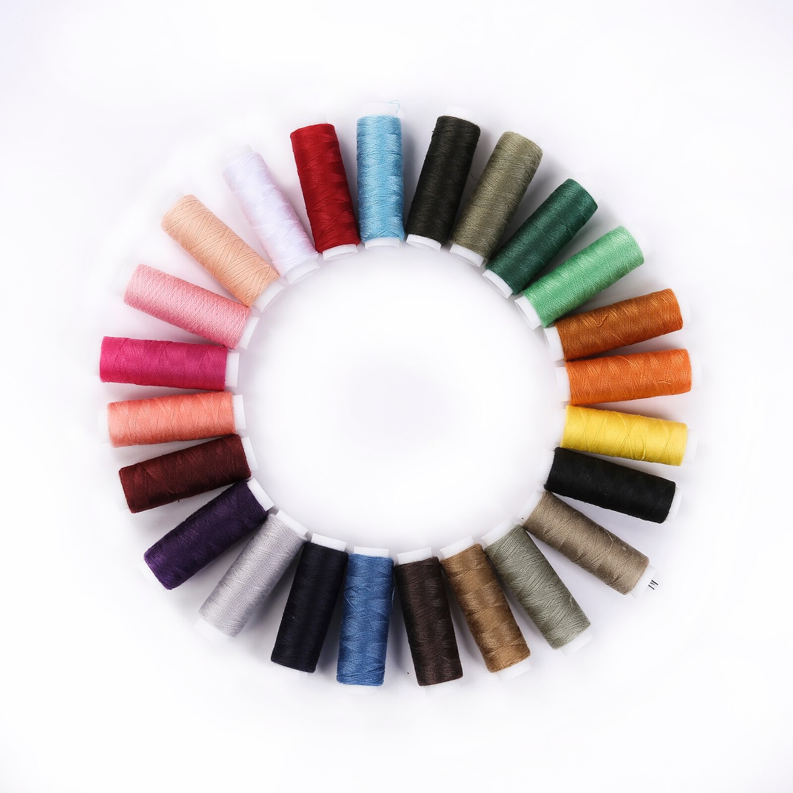 Sewing Threads 24 Color Polyester Sewing Machine Thread Sewing Set for Quilting Stitching Handmade Machine Sewing