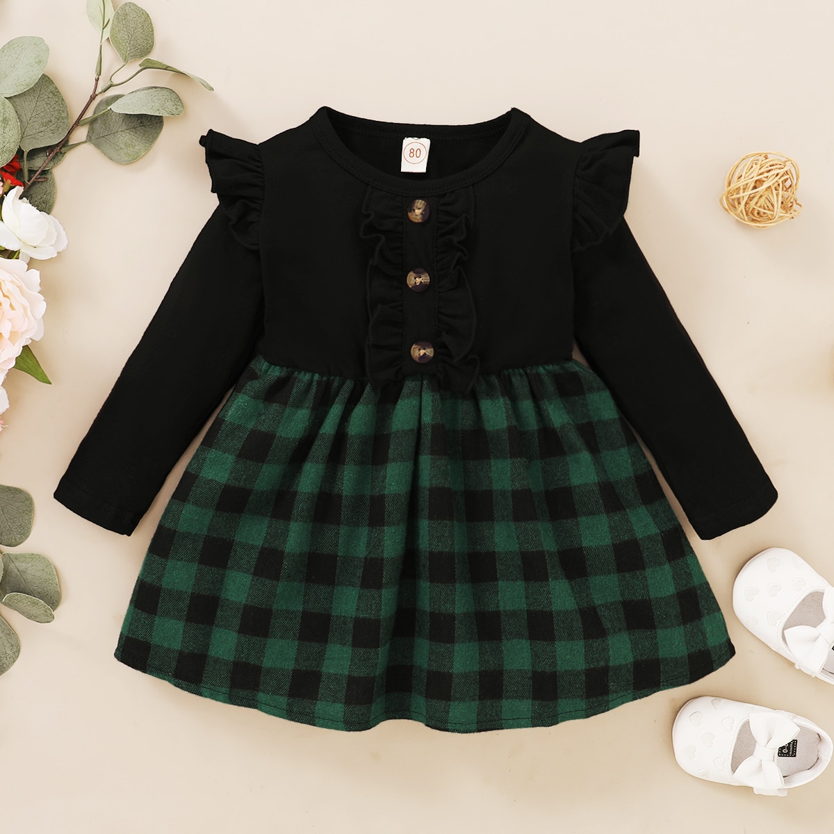 Vestido de manga larga de invierno para bebé y – Grandado