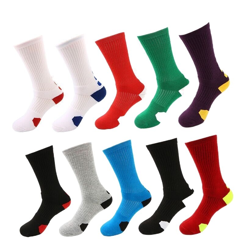 Men Outdoor Sports Elite Basketball Socks Men Cycling Socks Compression Socks Cotton Towel Bottom Men's socks