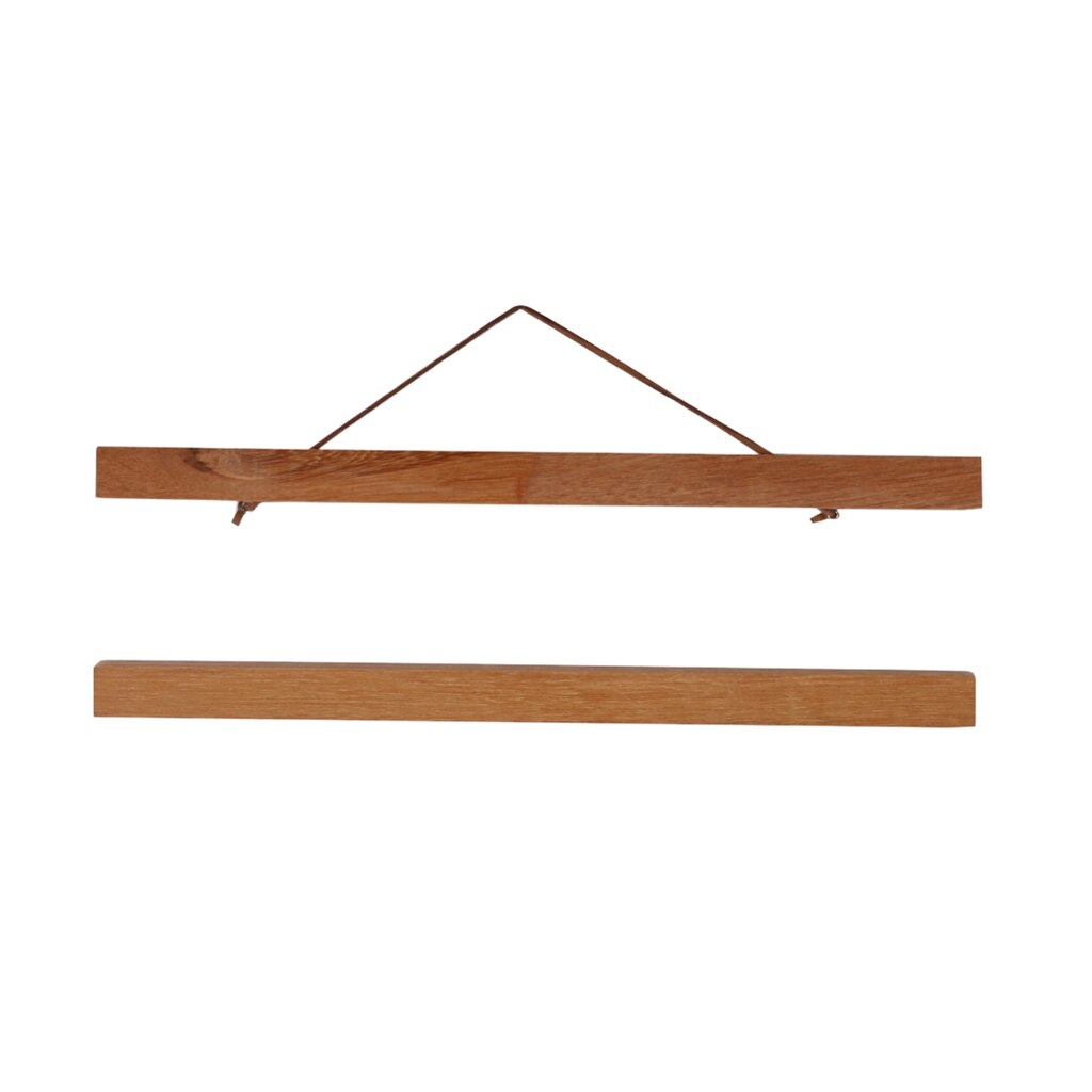 Wooden poster strip poster rail Poster er Poster holder Picture frame er: 30cm Teak Wood