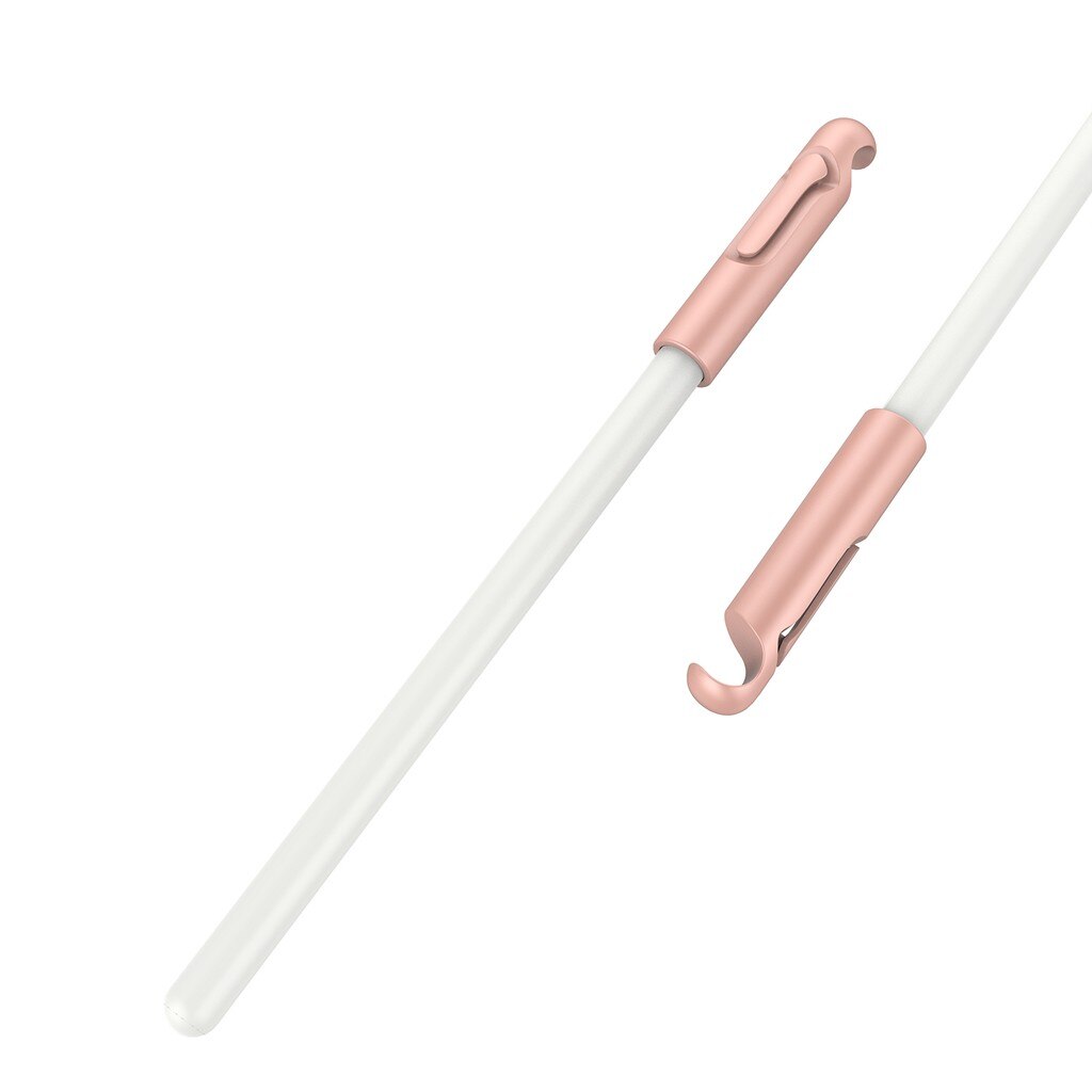 Rysik dotykowy robić jabłko ołówek kreatywne pióro uchwyt stalówka uchwyt płaski uchwyt ekran dotykowy pióro robić telefonu tablet-L04: różowy