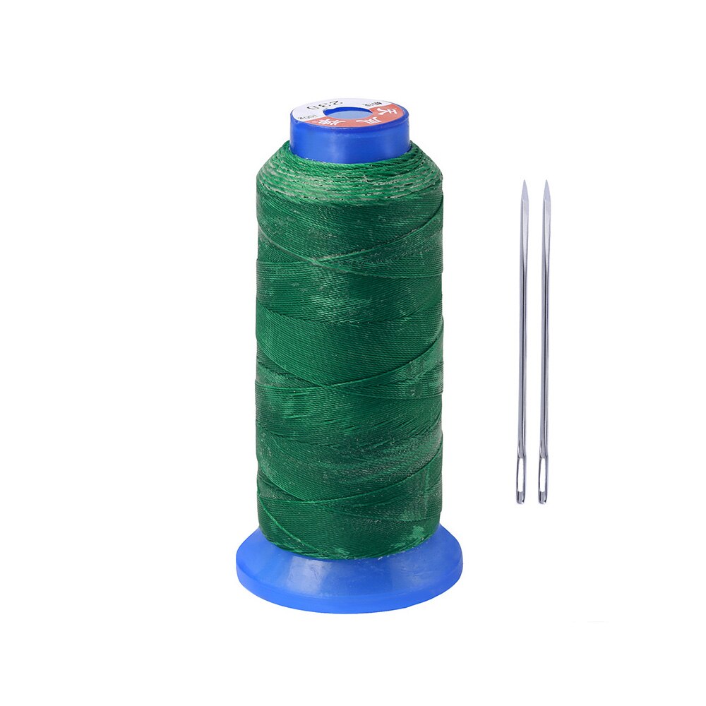 Round Waxed Thread Waxed Hand Leather Stitching Cord Sewing Circular 500D Wax Line 0.55mm Polyester Hand Leather Needles: 9