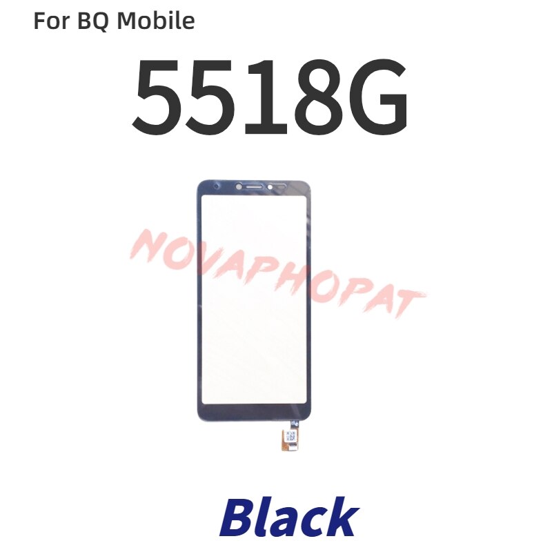 Novaphopat capteur noir pour BQ 5518G jean écran tactile numériseur écran tactile panneau en verre + suivi