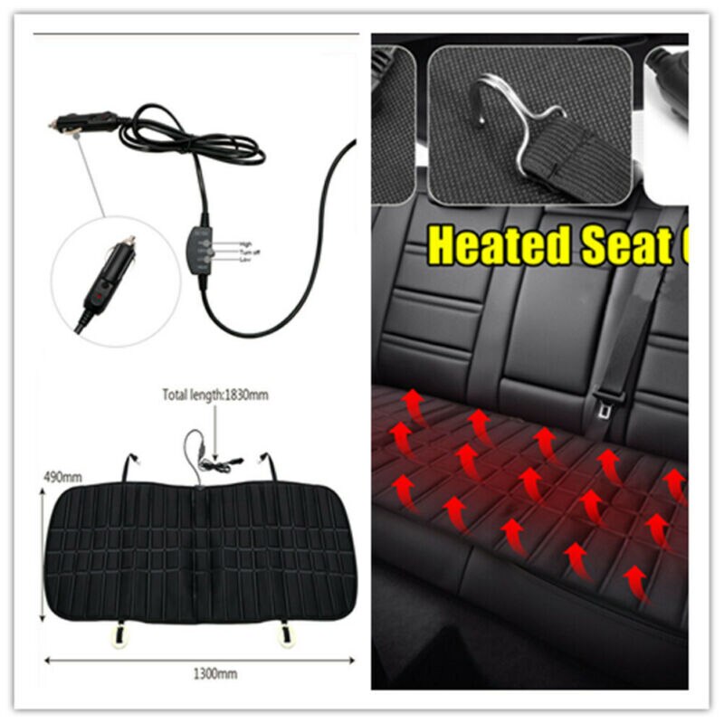 12V Auto Achterbank Elektrische Verwarming Kussen Antihechtende Winter Warmer Heater Pad