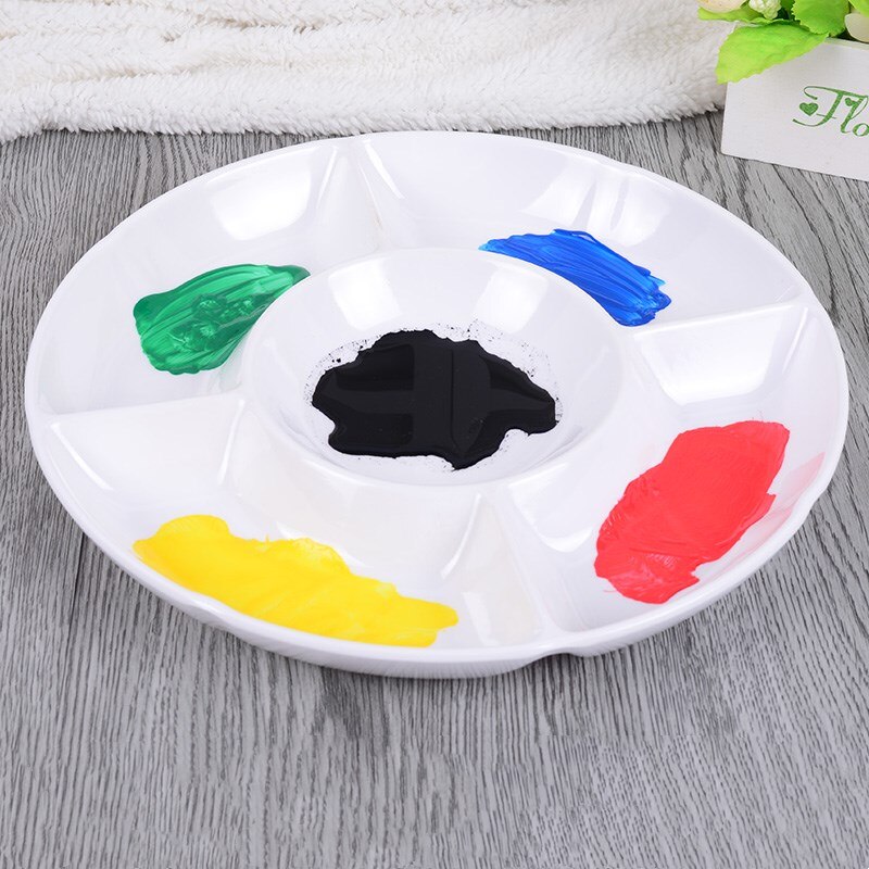 Imitatie Keramische Kleur Palet Aquarel Gouache Palet Anti-Val En Te Reinigen Speciale Voor Schilderen