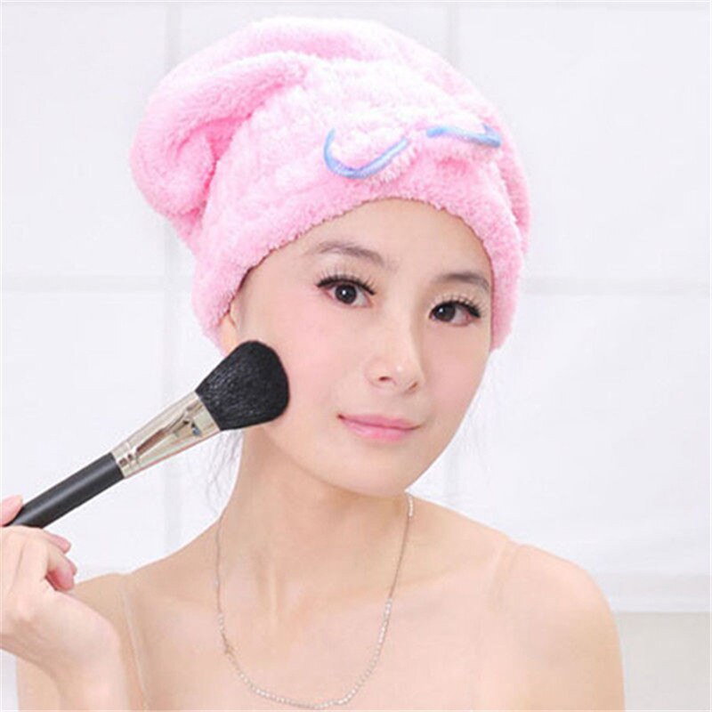 Magic Haar Snelle Droge Handdoek Cap Bad Wrap Twist Hoed Strik Soild Snel Droog Cap Hoofd Voor Vrouwen Dames Bad gereedschap 25