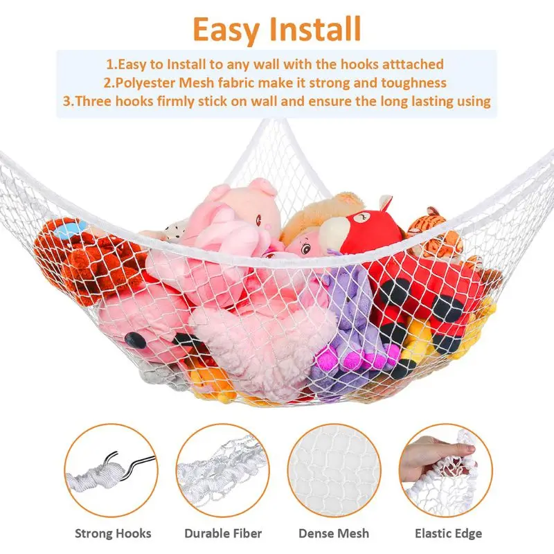 Nette Kinder Schlafzimmer Lagerung Dekoration Spielzeug Lagerung Hängematte Net Stofftier Spielzeug Hängematte Organisieren Lagerung Mesh Halter Schaukel