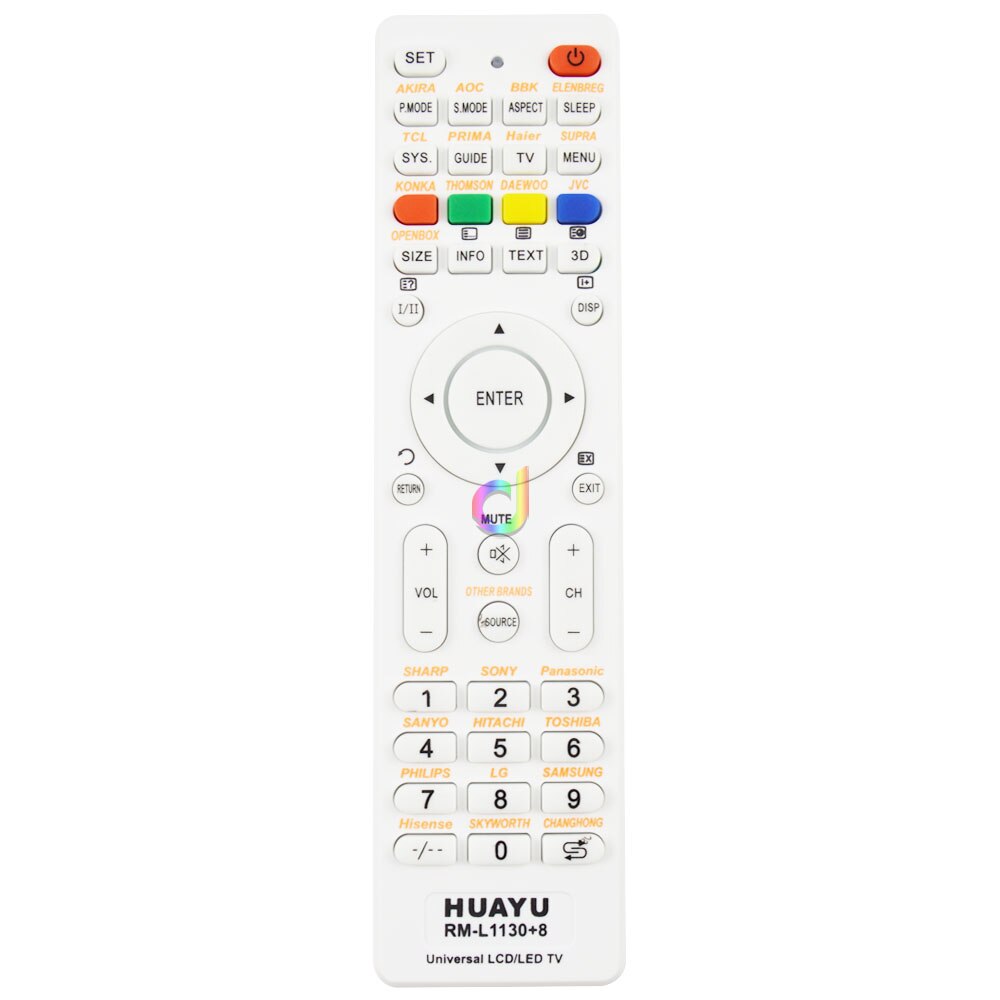 Universal huayu fjernbetjening rm -l1130+8 til alt mærke tv smart tv fjernbetjening