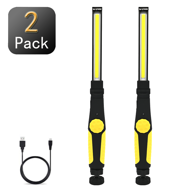 3 -i- 1 cob-arbejdslampe genopladelig led-arbejdslampe med magnetisk base superklar lampe med håndtag til bilreparation i hjemmet: Foranderlig