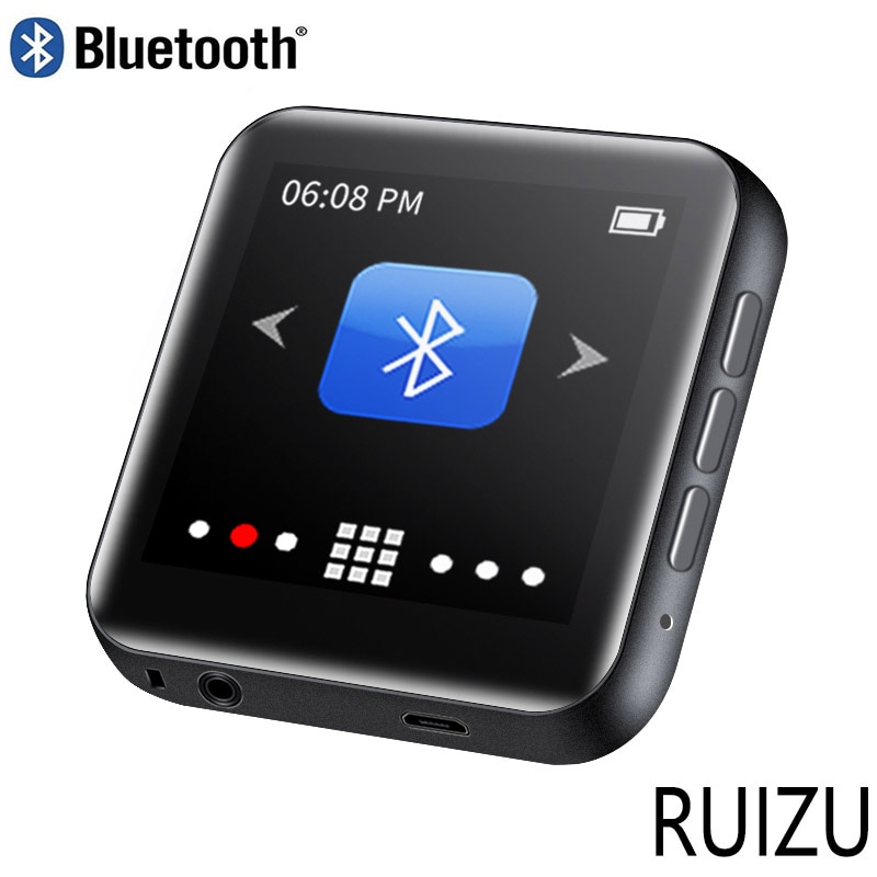 Nuovo arrivo mini Touch screen originale Bluetooth lettore MP3 altoparlante incorporato supporto FM, registrazione, E-Book,video, orologio, contapassi