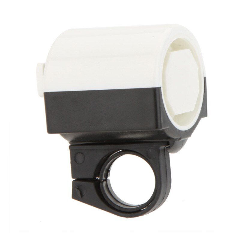 Loud Bike Electronic Horn Cycling Bicycle Handlebar Ring Bell Horn with battery INTE99: White