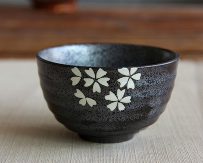 Goede Japanse matcha kom, keramische matcha thee set, 300 ml exprot pioen bloem kom: N