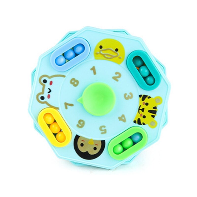 Fingerspitzenspielzeug zauberbohnen-Puzzle, doppelseitig, neuheitsspielzeug für jungen und mädchen, partyspielzeug zum trainieren logischer fähigkeiten, 2 formoptionen ,  d5qa: Achteckiger plattenspieler