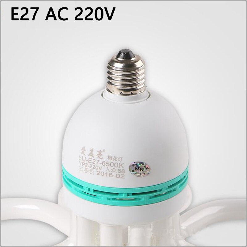 Kraftig energibesparende lampe  e27 pære 85w 105w ac 220v blomme-formet stue korridor korridor lampe